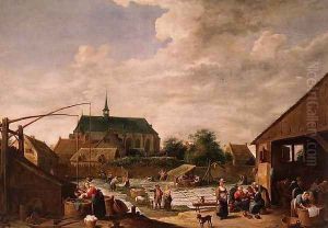 The Bleaching Ground, c.1645 by David The Younger Teniers