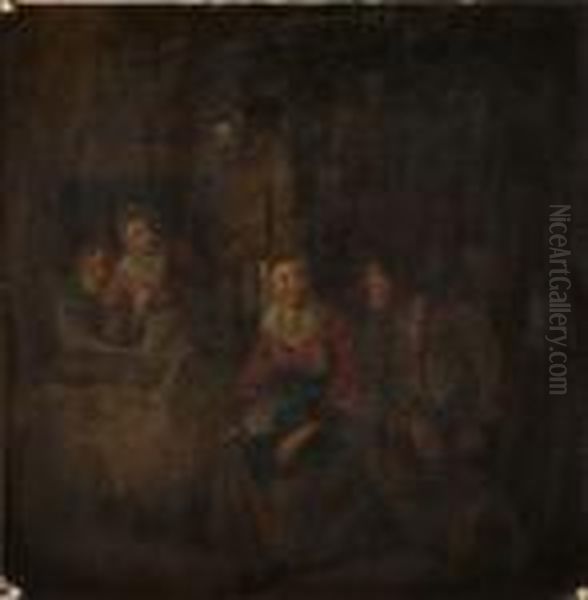 Hans Art, Kroginterior Med Figurer - view 1