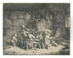The Breakfast. by Adriaen Jansz. Van Ostade