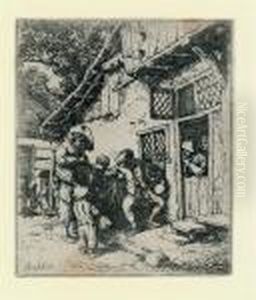 The Strolling Musicians by Adriaen Jansz. Van Ostade