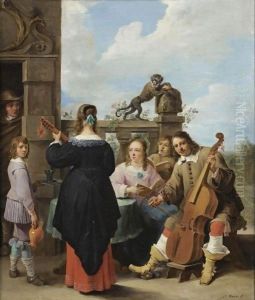 The Artist and his Family in Concert by David The Younger Teniers
