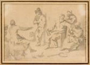 Scene De Taverne by Adriaen Jansz. Van Ostade