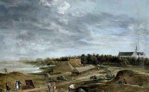 Brickmakers near Hemiksem by David The Younger Teniers