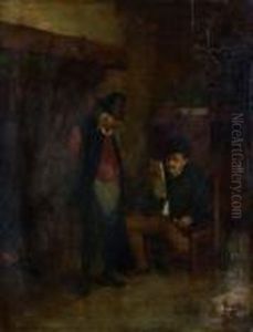 La Lecture Pres De La Cheminee by Adriaen Jansz. Van Ostade