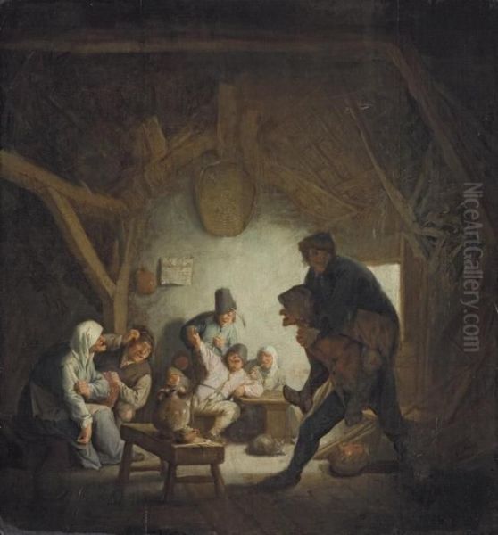 Boors Carousing In An Inn - view 1