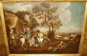 Halt Of Travellers At A Smithy