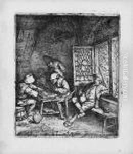 Die Tricktrackspieler by Adriaen Jansz. Van Ostade