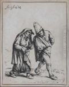 Das Gehende Paar by Adriaen Jansz. Van Ostade