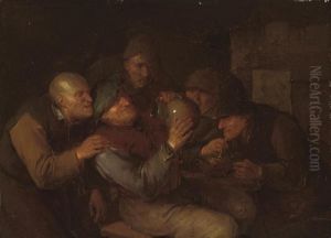 Peasants Making Merry In A Tavern