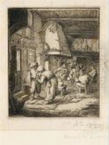 The Peasant Settling His Debt by Adriaen Jansz. Van Ostade