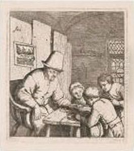 The Schoolmaster by Adriaen Jansz. Van Ostade