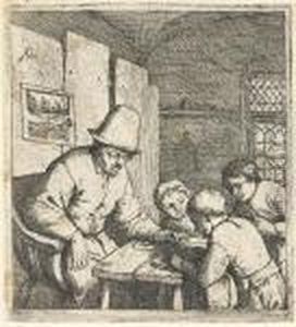 The Schoolmaster by Adriaen Jansz. Van Ostade