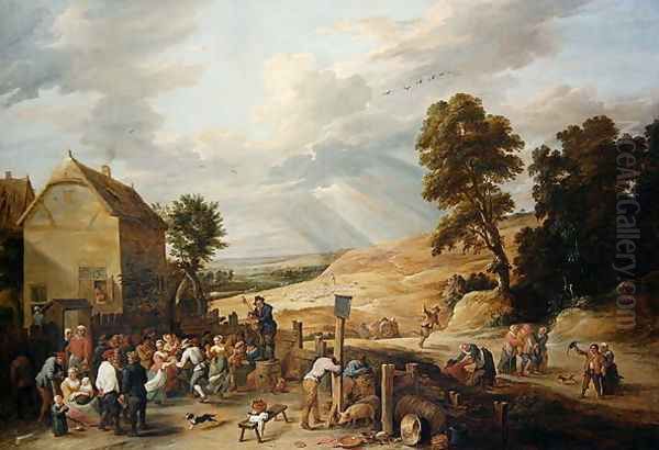 Country Dance before an Inn - view 1