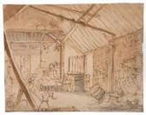 Interior Of A Barn