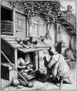 Der Schuhflicker by Adriaen Jansz. Van Ostade