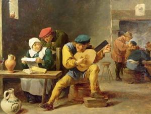 Peasants Making Music in an Inn, c.1635 by David The Younger Teniers