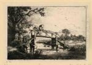 Die Angler Auf Der Brucke