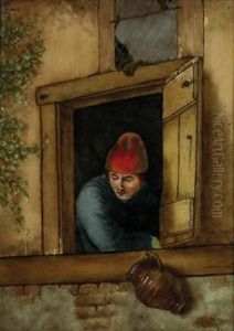 Bonden I Fostret by Adriaen Jansz. Van Ostade