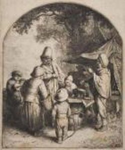 The Quacksalver by Adriaen Jansz. Van Ostade