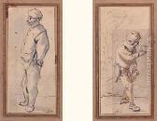 Deux Etudes De Personnages - view 1