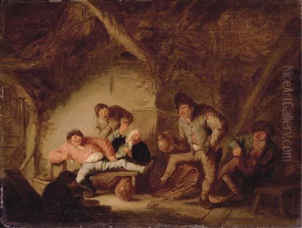 Boors Drinking And Dancing In A Tavern - view 1