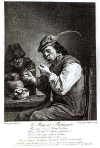 The Flemish Smoker, engraved by Francois Bernard Lepicie 1698-1755, 1744 The Flemish Smoker, engraved by Francois Bernard Lepicie 1698-1755, 1744