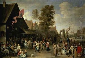 The Consecration of a Village Church, c.1650 by David The Younger Teniers