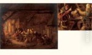 Scene De Taverne by Adriaen Jansz. Van Ostade