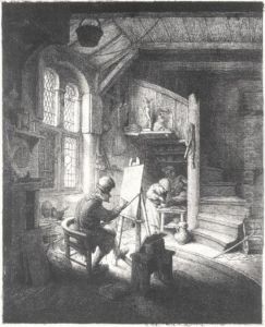 The Painter (g., Holl.32) by Adriaen Jansz. Van Ostade