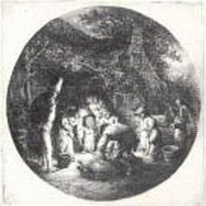 The Pigkillers (g., Holl.41) by Adriaen Jansz. Van Ostade