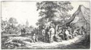 The Village Fair (g., Holl.48) by Adriaen Jansz. Van Ostade