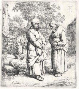The Two Gossips (g., Holl.40) by Adriaen Jansz. Van Ostade