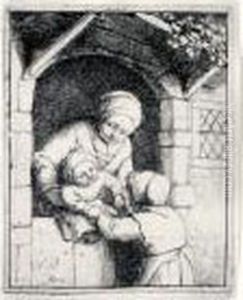 Woman With Two Children (g., Holl.14)