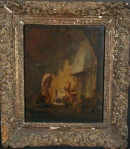 Couple Before A Hearth