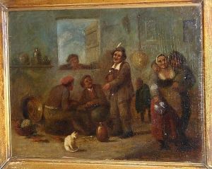 Tavern Interior by Adriaen Jansz. Van Ostade