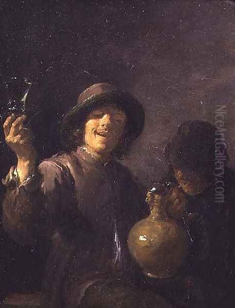 Two Boors drinking - view 1