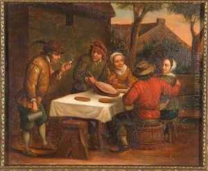 Tavern Scene by Adriaen Jansz. Van Ostade