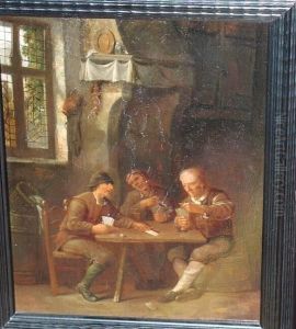 Card Players by Adriaen Jansz. Van Ostade