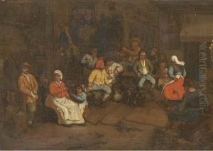 Peasants Drinking And Making 
Merry In A Tavern; And Peasantsdrinking And Playing Cards In A Tavern