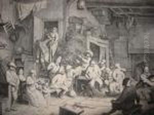The Dance In The Inn by Adriaen Jansz. Van Ostade