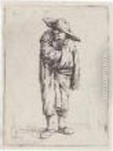 Peasant With His Hand In His Cloak (g., Holl.22)