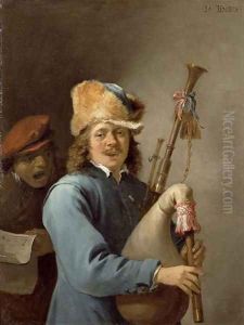 The Five Senses Series- Hearing by David The Younger Teniers