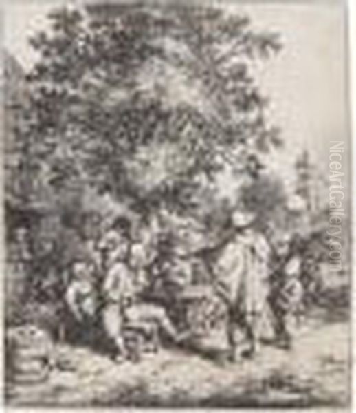 The&amp;nbsp;fiddler And The Hurdy-gurdy Boy (g., Holl.45) - view 1