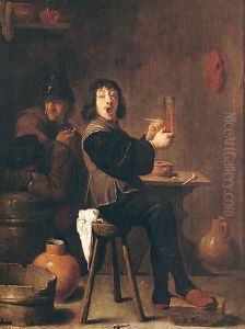 The Happy Soldier by David The Younger Teniers