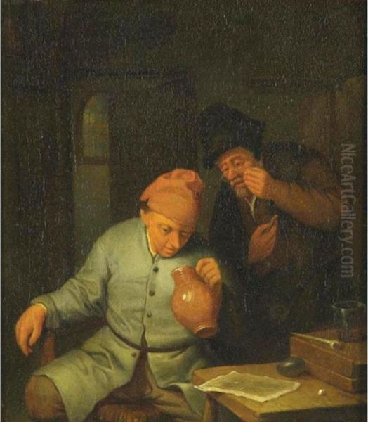 Peasants In A Tavern - view 1