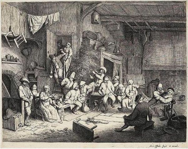 The Dance In The Inn (holl., Godefroy 49) - view 1