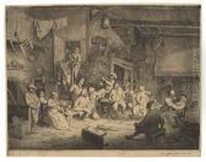 The Pig Killers by Adriaen Jansz. Van Ostade