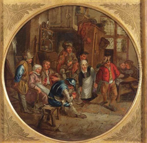 Peasants Merry Making In An Inn - view 1