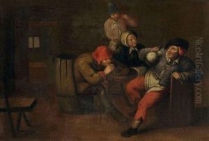 Scene De Taverne by Isaack Jansz. van Ostade