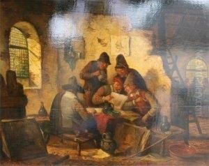 Scene De Taverne by Isaack Jansz. van Ostade